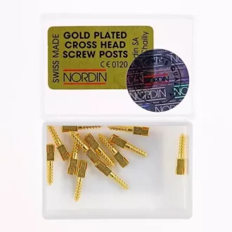 Nordin Golden Cylindrical Cross Head Screw Posts Refill S1