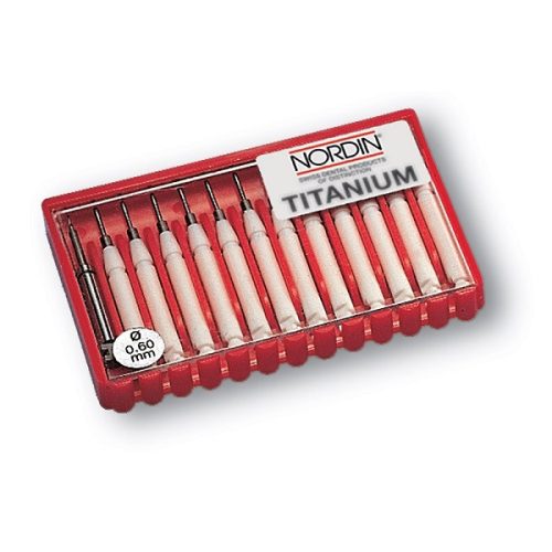 Nordin Titanium Dentine Retention Pins Kit, 0.60 MM 12+1db