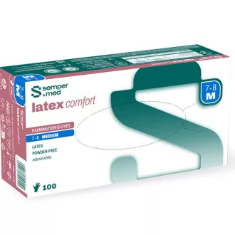 Sempermed Comfort púdermentes latex kesztyű XS
