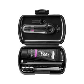   Curaprox Utazó szett Black is White (fogkefe, mini fogkrém, fogköztisztító kefe)