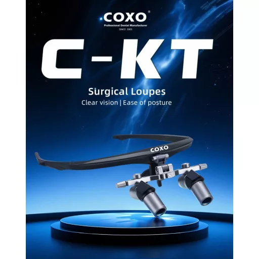 COXO C-KT prizmás fogászati lupé 3,0× és 5,0× nagyítással