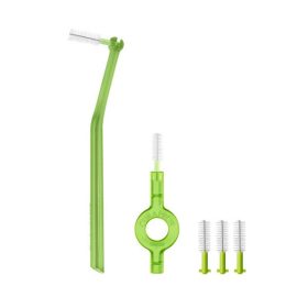   Curaprox CPS 011 prime Start fogköztisztító kefe, világoszöld (5 db + UHS409+470 nyél)