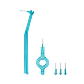   Curaprox CPS 06 prime Start fogköztisztító kefe, türkiz (5 db + UHS409+470 nyél)