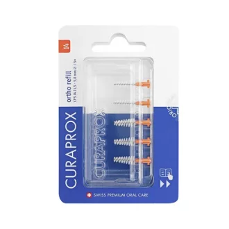 Curaprox CPS 14 Ortho fogköztisztító kefe, narancs (4 db)