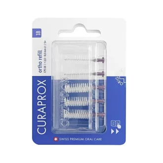 Curaprox CPS 18 Ortho fogköztisztító kefe, lila (4 db)