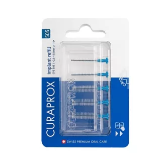 Curaprox CPS 505 Implant fogköztisztító kefe, kék (4db)