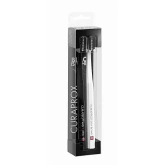   Curaprox White is Black fogkefe duo csomag (1 db fekete + 1 db fehér fogkefe)