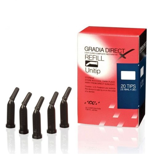 GC GRADIA Direct X, Unitip 20x0.16ml (0.3g), X-A1