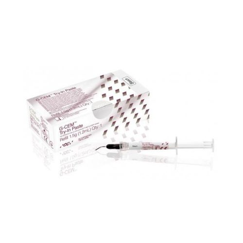 GC G-CEM Try-in paste, syringe 1.5g/1.2ml Bleach