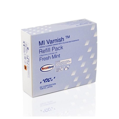 GC MI Varnish, Refill Pack, Mint, 35 unit doses