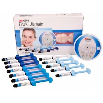   3M™ Filtek™ Ultimate Professzionális Készlet Professzionális készlet: (12-4g fecskendő)
Dentin:  A2, A3, B3
Body:  A2, A3, A3.5, B2
Enamel:  A1, A2, A3, W
Translucent:  AT
Színválasztó útmutató
Használati utasítás, 3920P