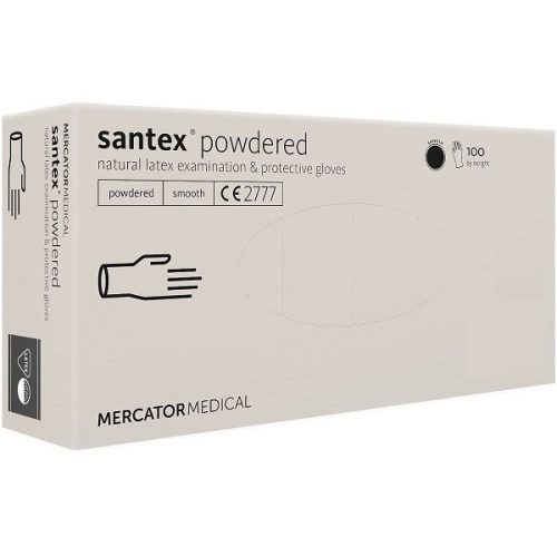 Santex latex púderes kesztyű M