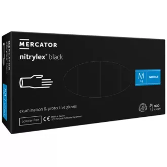 Nitrylex Black nitrile púdermentes kesztyű S