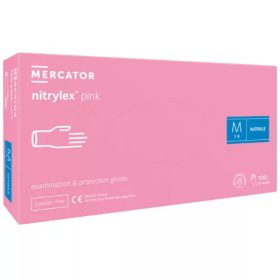 Nitrylex Pink nitrile púdermentes kesztyű XS