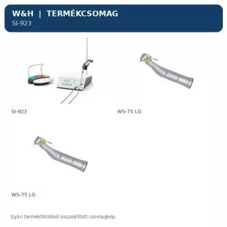   W&H SI-923 Implantmed Classic csomag + 2× WS-75 L G 20:1 generátoros fényes könyökdarab